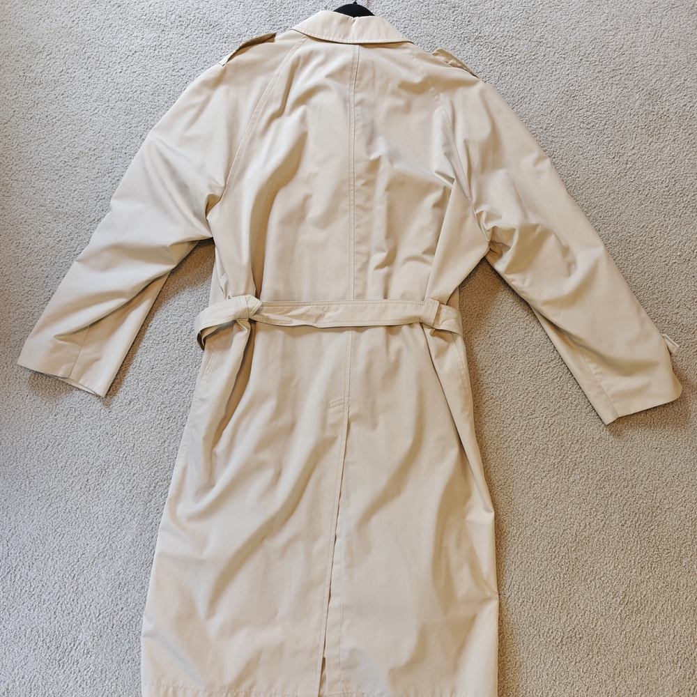 Vintage Christian Dior Monsieur 46 XL Classic Beige Trench Coat - Picture 2 of 16